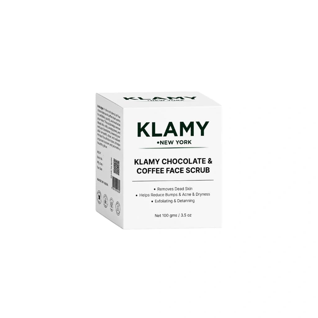 KLAMY CHOCOLATE AND COFFEE FACE SCRUB 100 GM