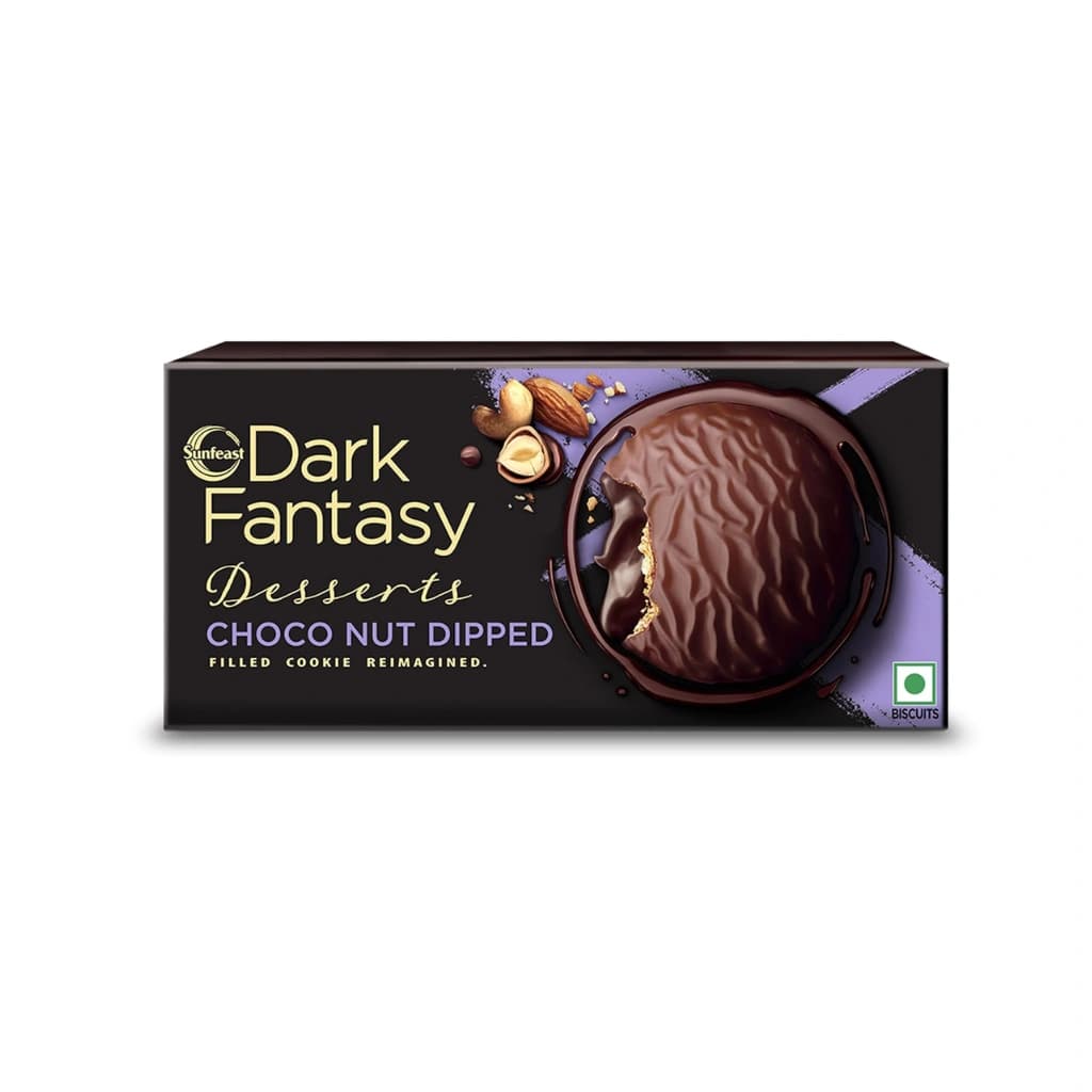 SUNFEAST DARK FANTASY CHOCO NUT DIPPED 100 GM