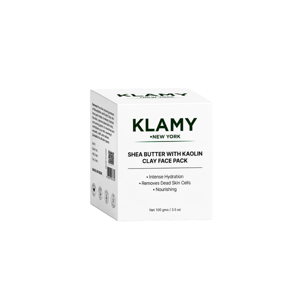KLAMY SHEA BUTTER WITH KAOLIN CLAY FACE PACK 100 GM