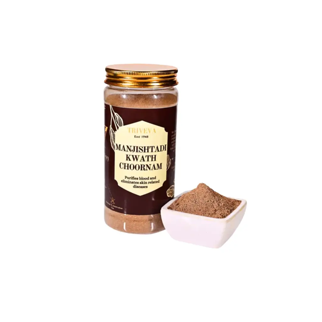 TRIVEVA'S AUTHENTIC AYURVEDIC MANJISHTADI KWATH CHOORNAM