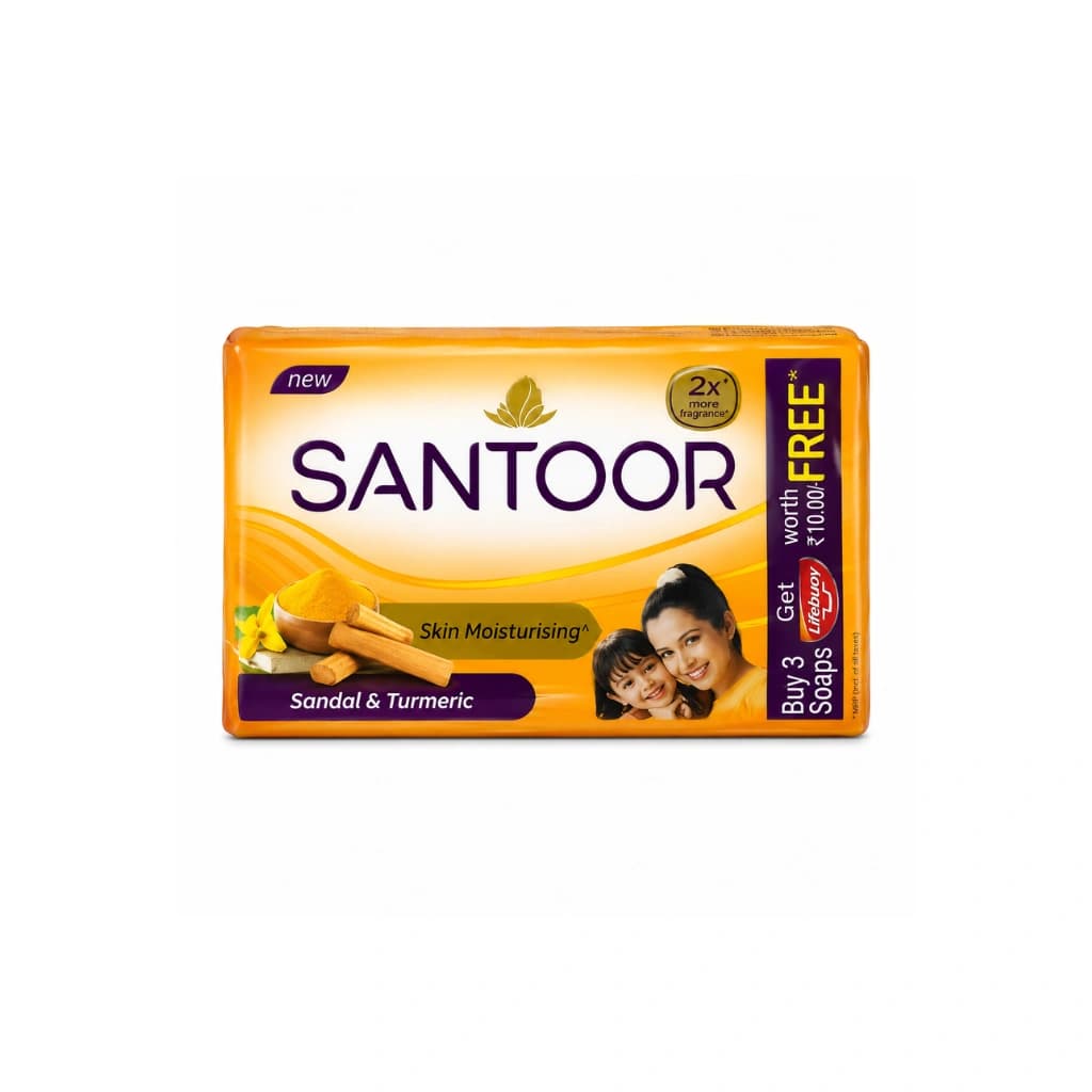 SANTOOR SANDAL & TURMERIC SOAP 100GM
