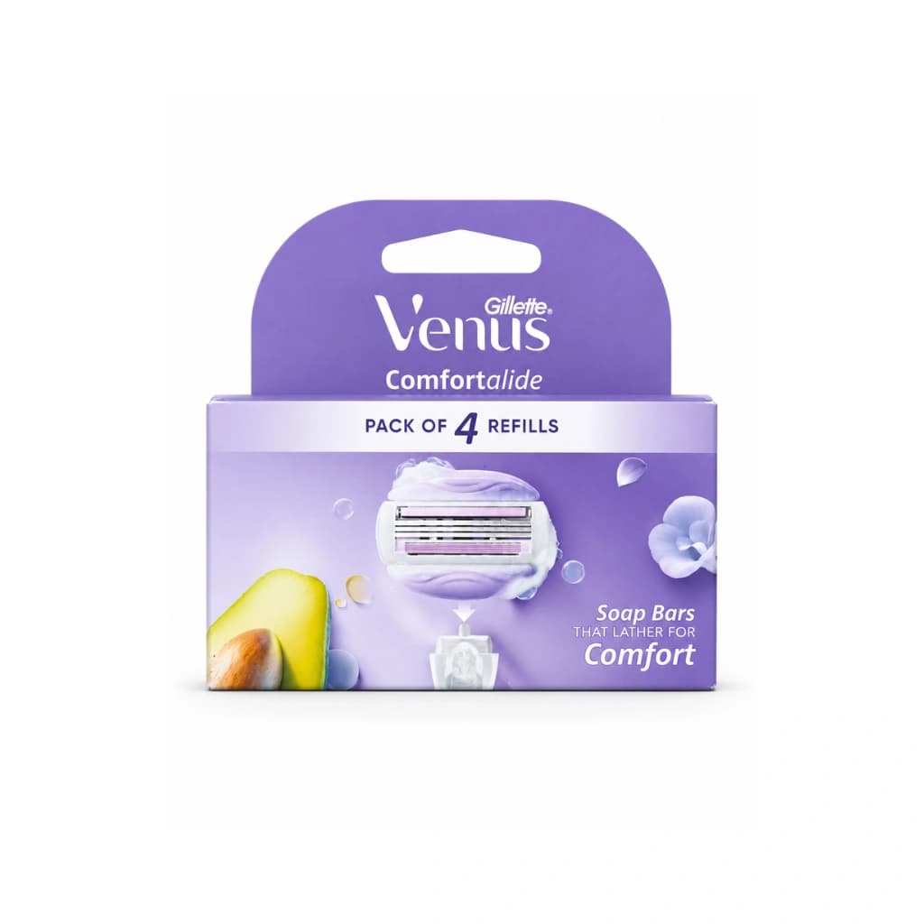 Gillette Venus Comfortalide Hair Removal Razor Blades/Refills - Pack of 4