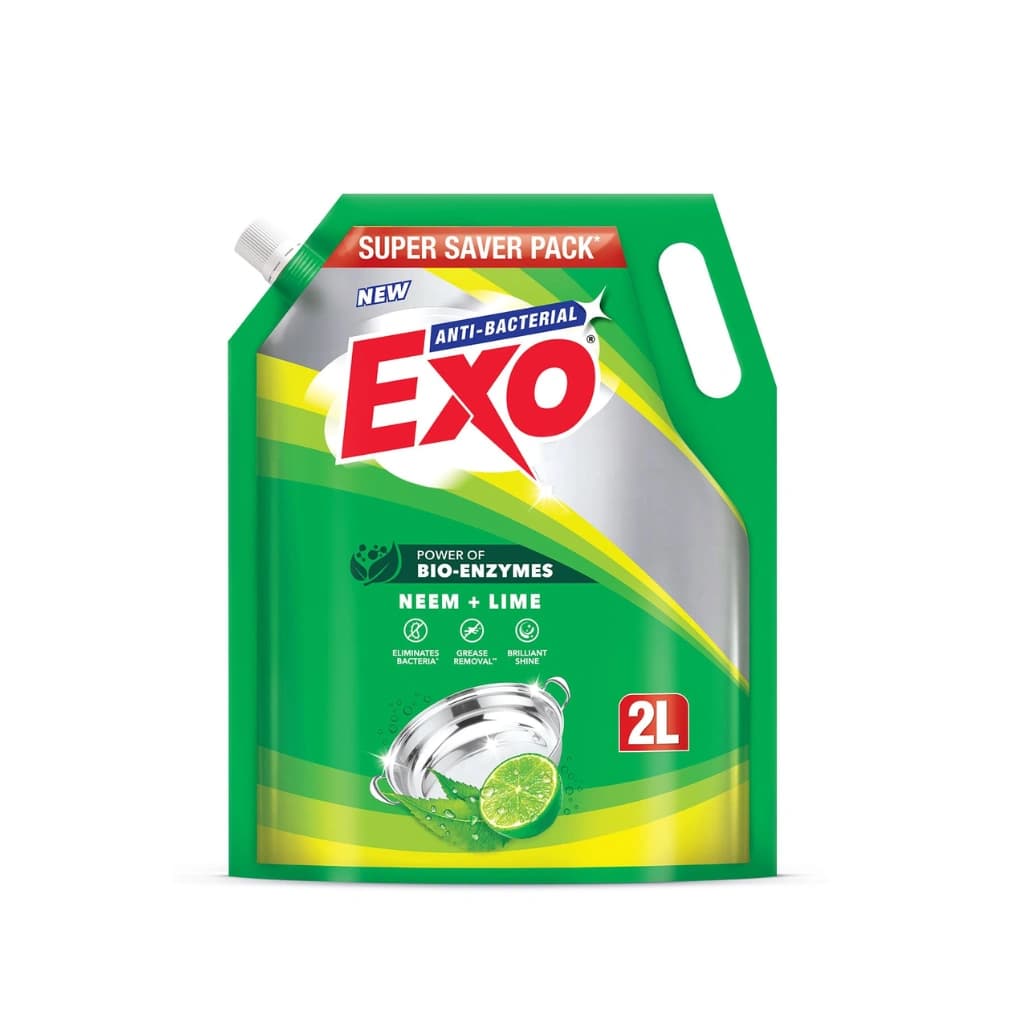 EXO ANTI BACTERIAL DISHWASH LIQUID NEEM AND LIME 2 LTR