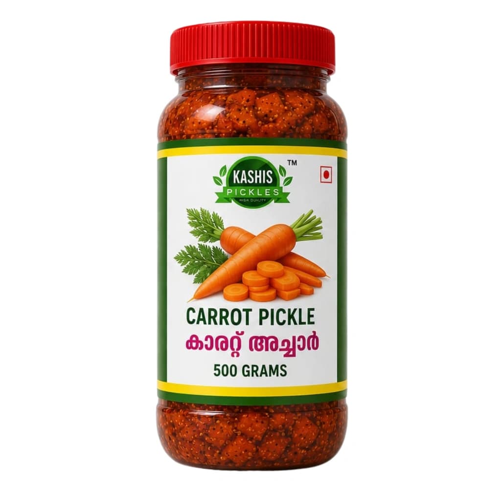 KASHIS SPICY CARROT PICKLE 500 GM