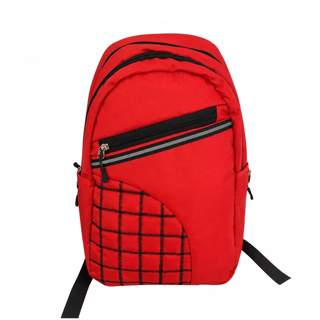 Splash Red & Black Casual Back Pack