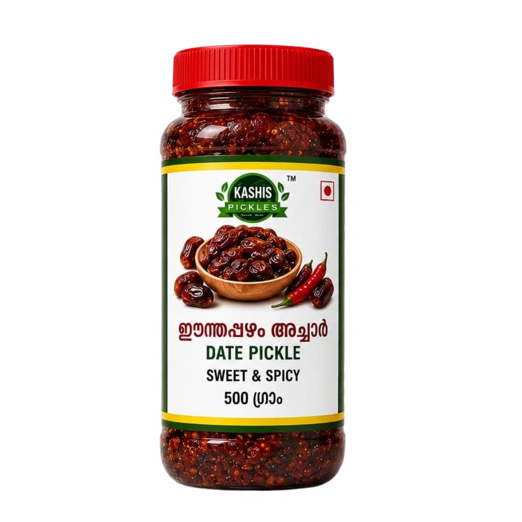 KASHIS SWEET AND SPICY DATES PICKLE 500 GM