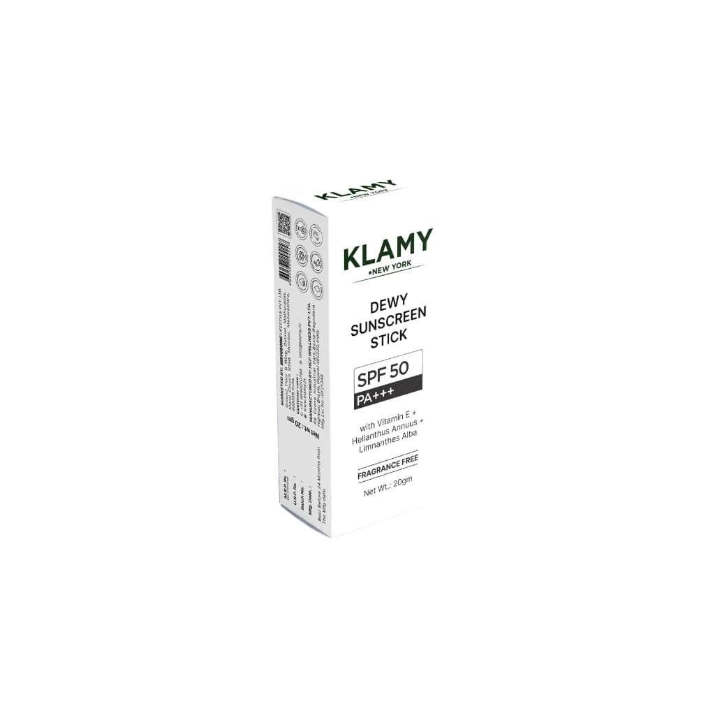 KLAMY DEWY SUNSCREEN STICK SPF 50 PA+++ 20GM