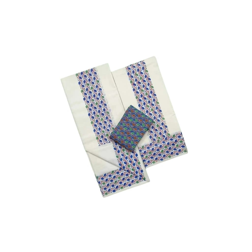 TRADITIONAL SETTUMUND WITH COTTON BLOUSE