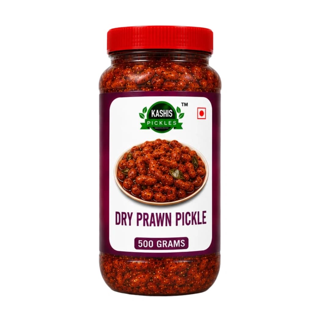 KASHIS UNAKKA CHEMMEEN (DRY PRAWNS) PICKLE 500 GM
