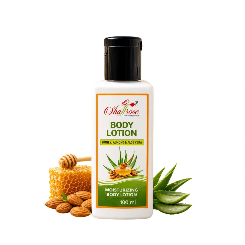 SHAFFROSE HONEY ALMOND & ALOE VERA BODY LOTION 100 ML
