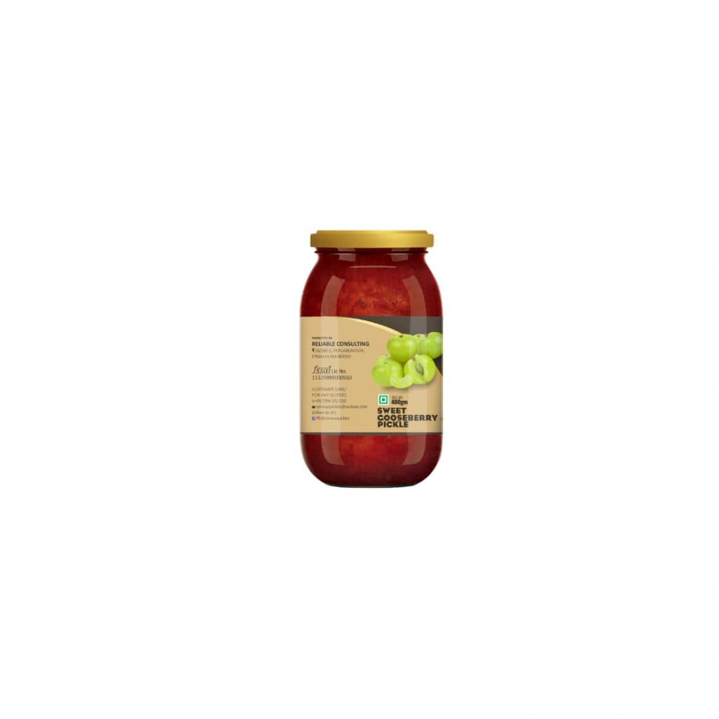 OMANAS PICKLES PREMIUM HOME MADE SWEET GOOSEBERRY PICKLE 400G