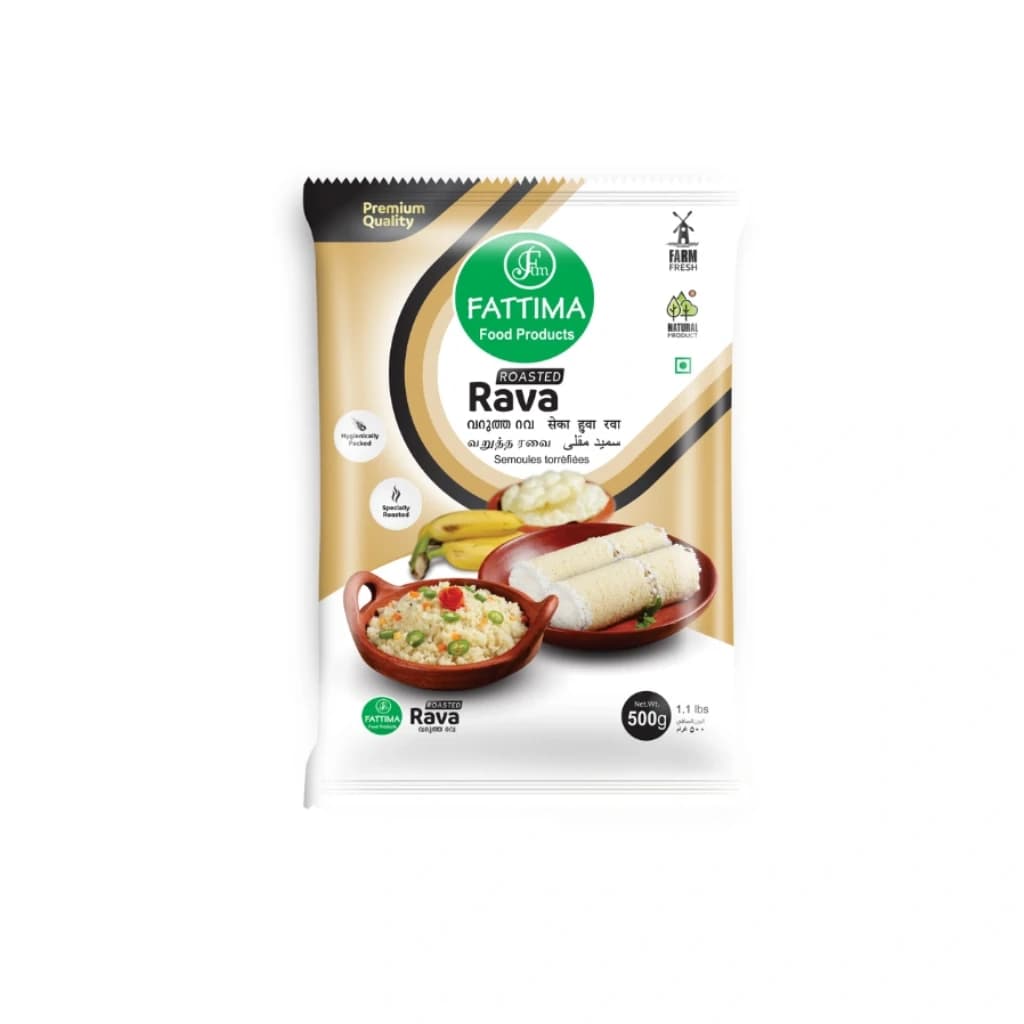 FATTIMA FOOD PRODUCTS - ROASTED RAVA 500G