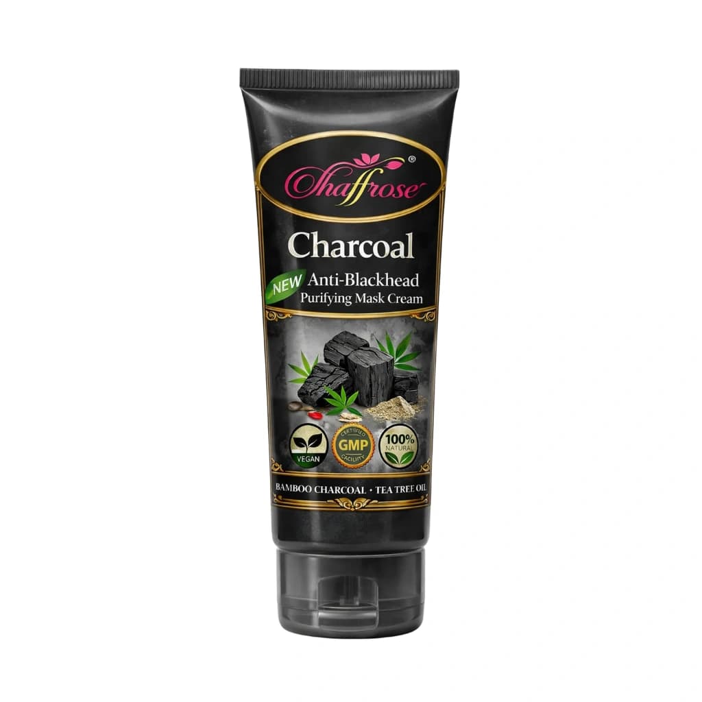 SHAFFROSE CHARCOAL ANTI-BLACKHEAD PURIFYING MASK CREAM