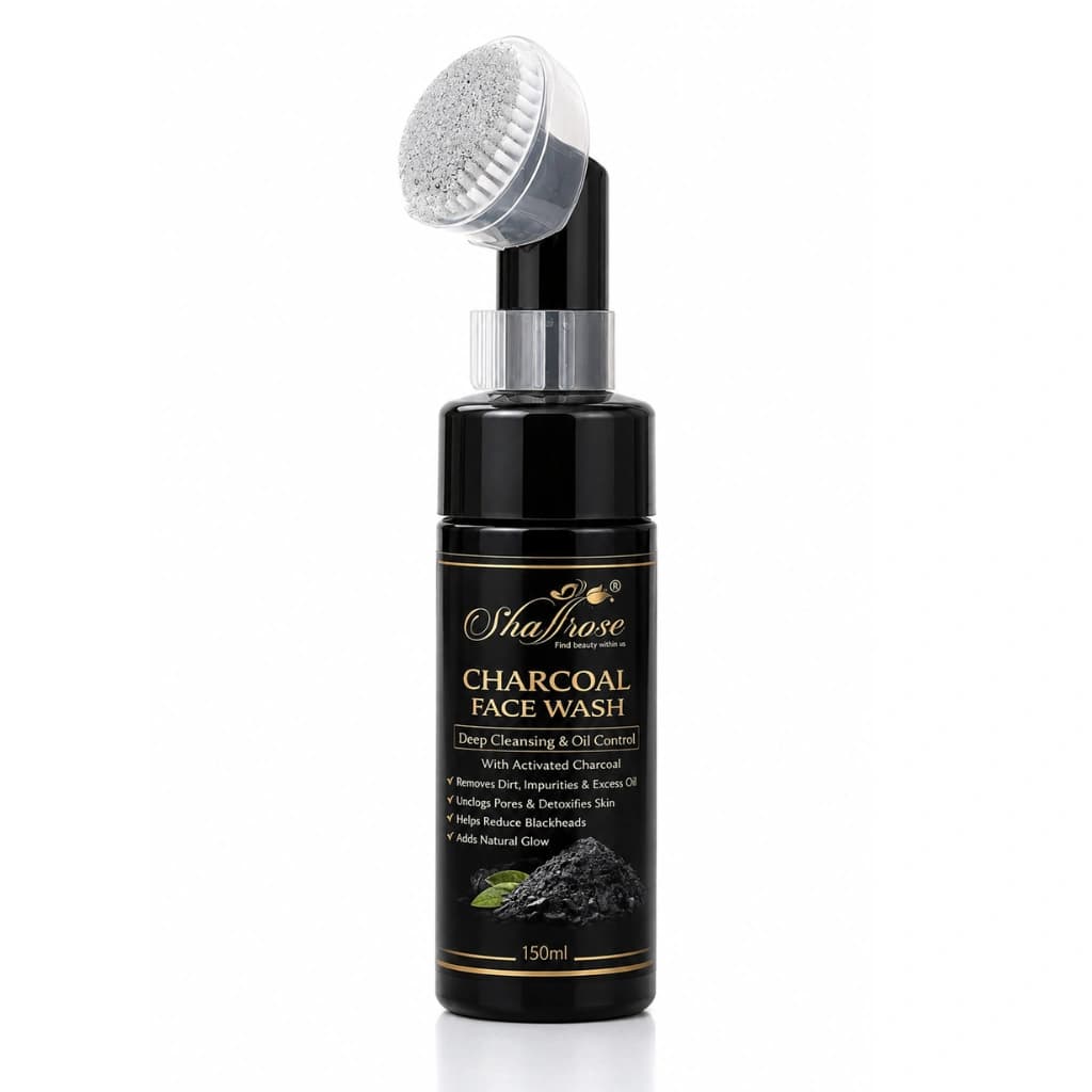 SHAFFROSE FOAMING CHARCOAL FACE WASH 150 ML