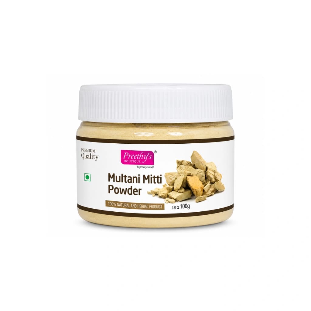 PREETHY'S BOUTIQUE MULTANI MITTI POWDER 100 GM ( 100% NATURALS AND HERBAL PRODUCT )