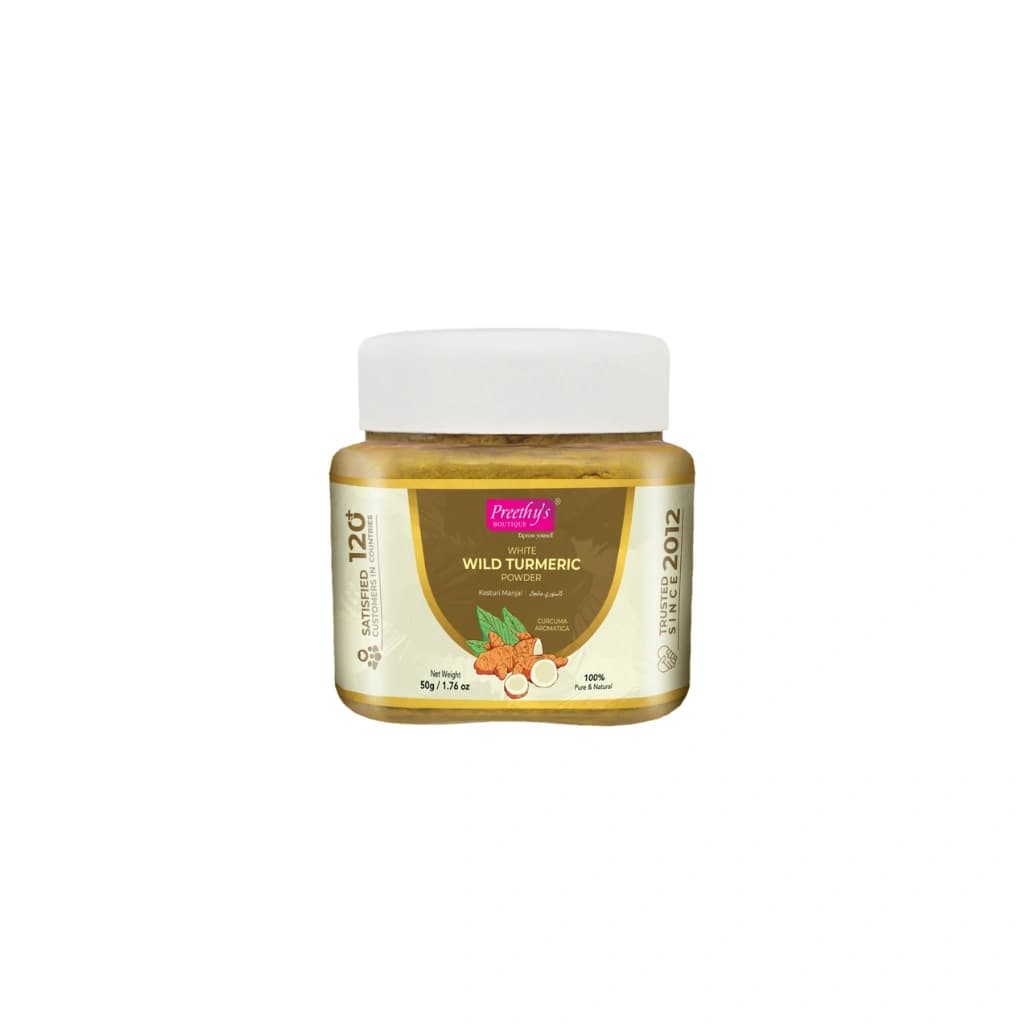 PREETHY'S BOUTIQUE WHITE WILD TURMERIC POWDER 50 GM