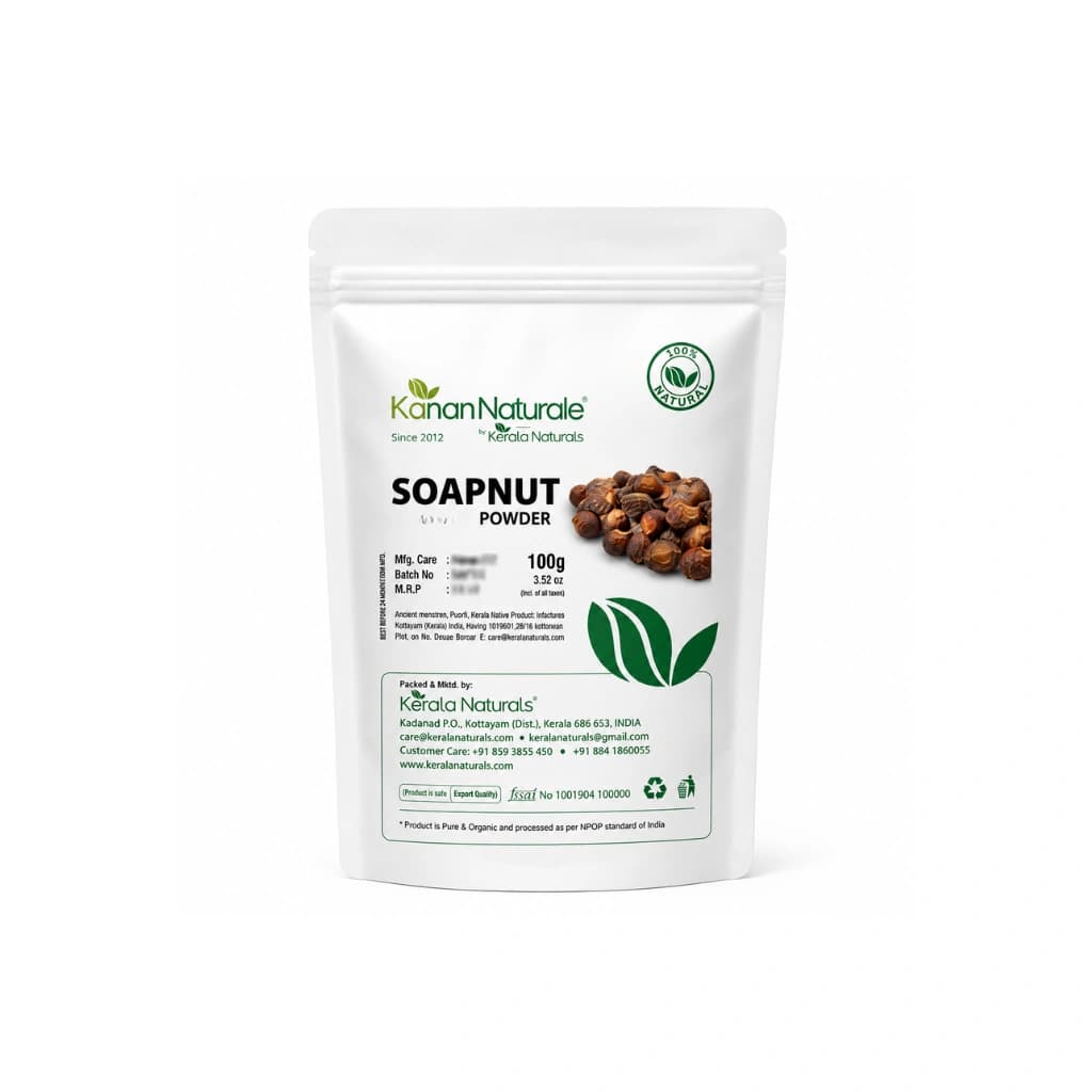 KERALA NATURALS SOAPNUT POWDER (ARITHA POWDER) 100 GM