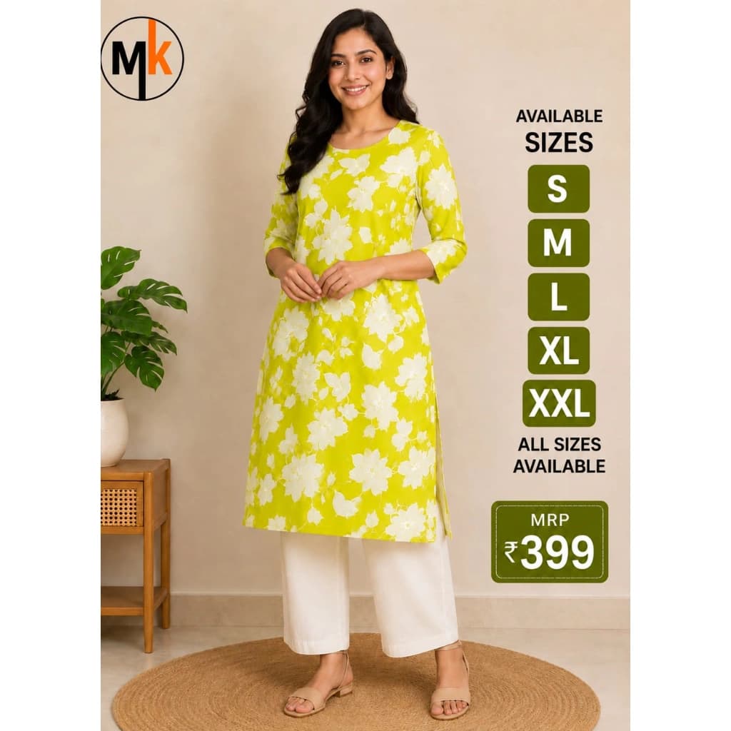 MK FABRICS SLIT TOP YELLOW AND WHITE
