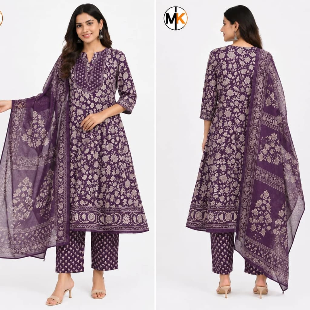 MK FABRICS PREMIUM THREE PIECE DRESS