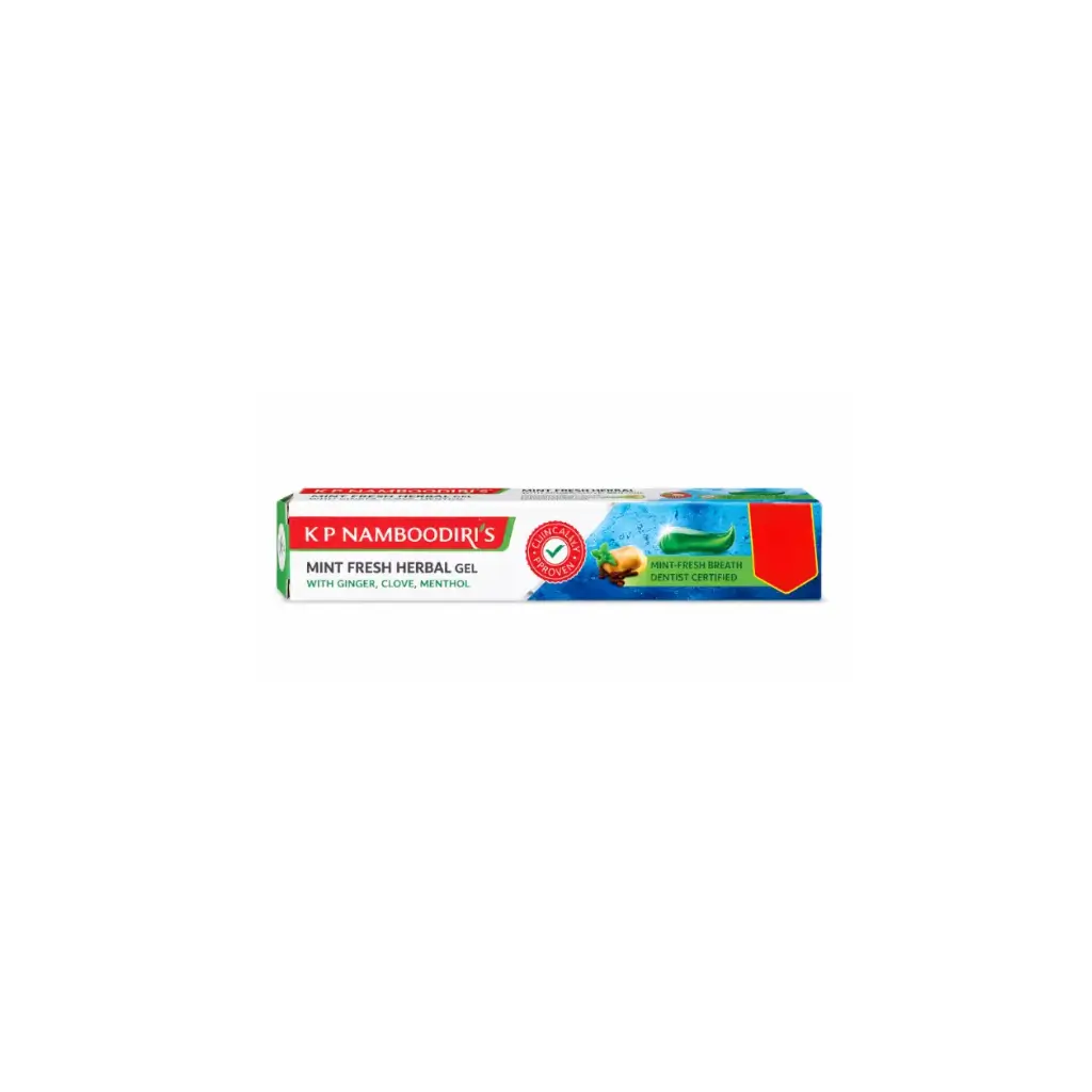 K P NAMBOODIRI'S MINI FRESH HERBAL GEL WITHOUT GINGER CLOVE MENTHOL 40 GM