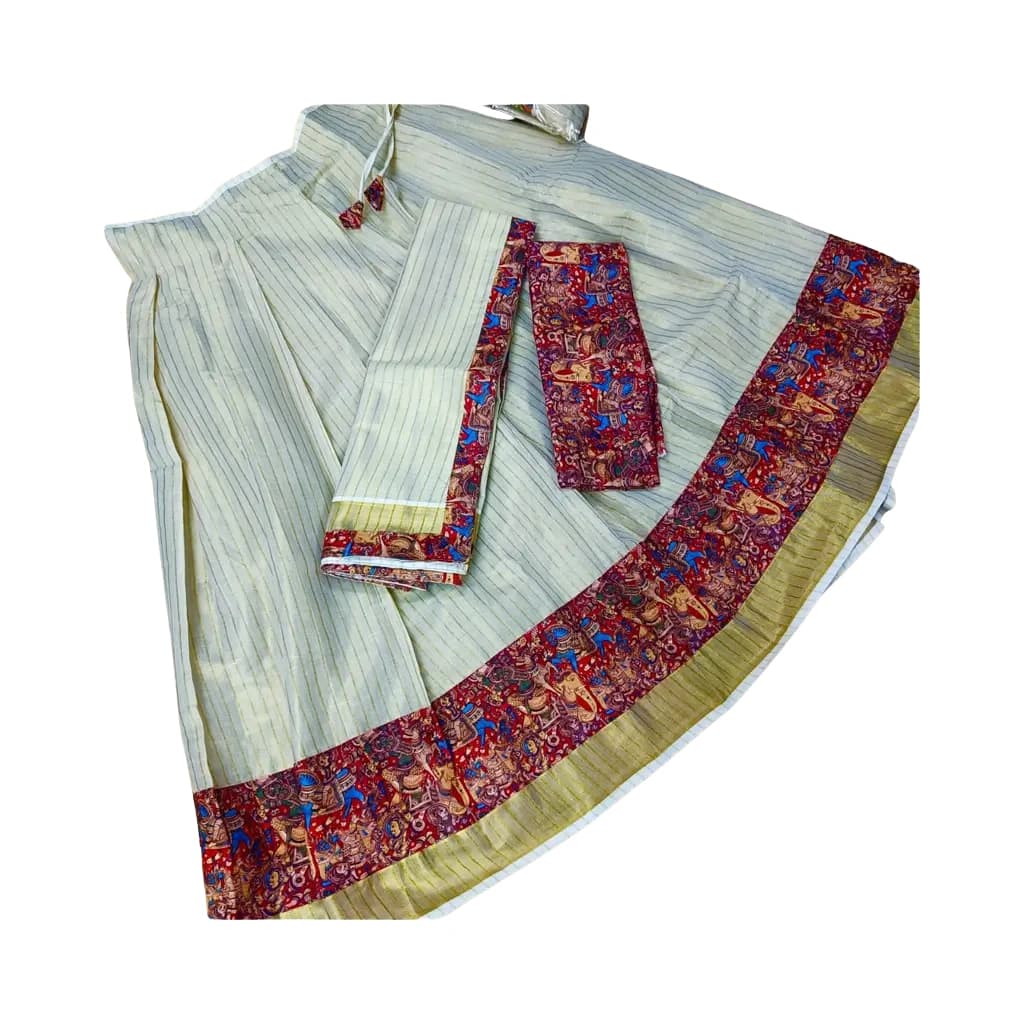 Sn Onakodi Digital Print Dhavani Set M