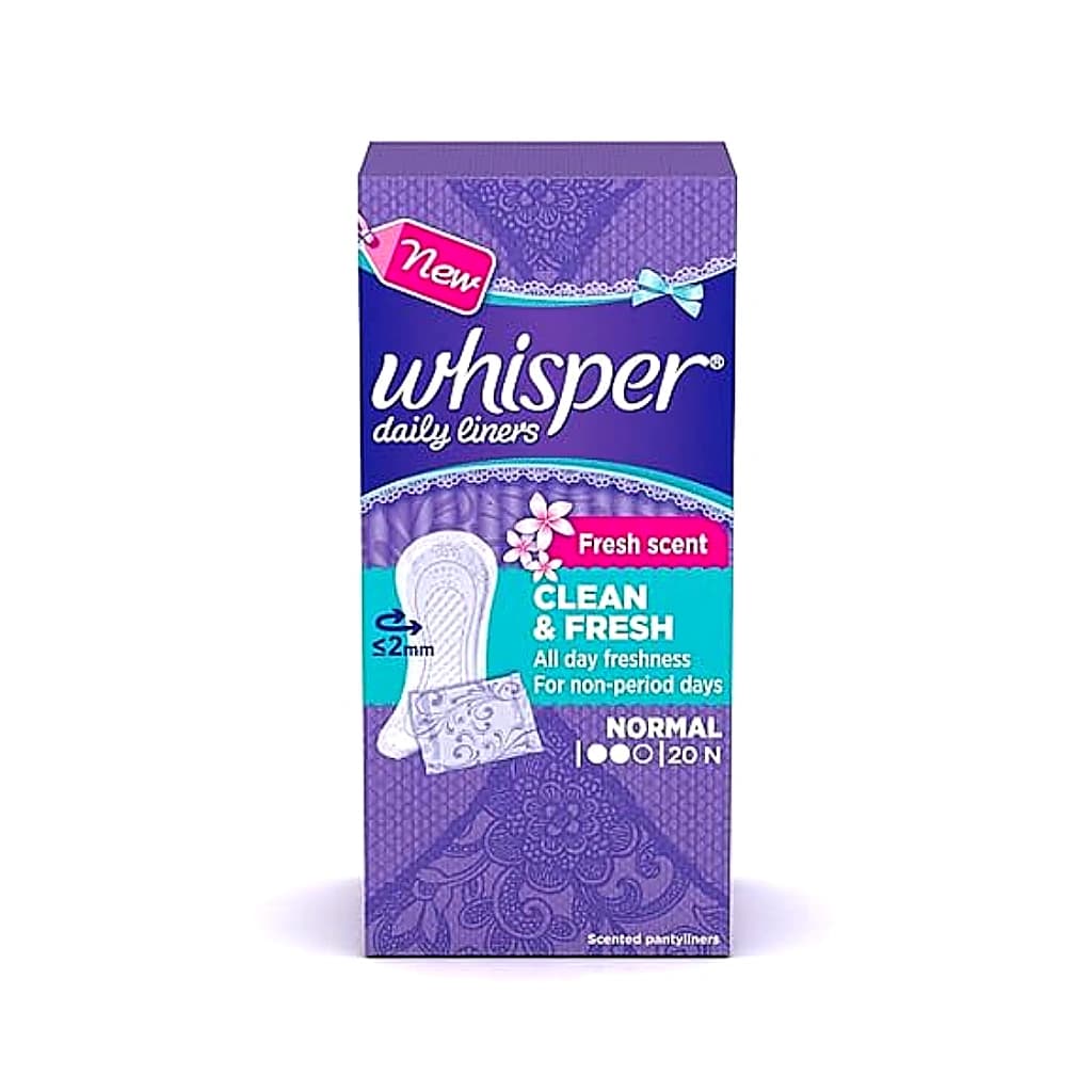 WHISPER PANTY LINERS 20S