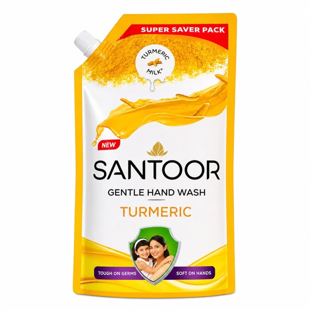 SANTOOR TURMERIC GENTLE HANDWASH 650ML