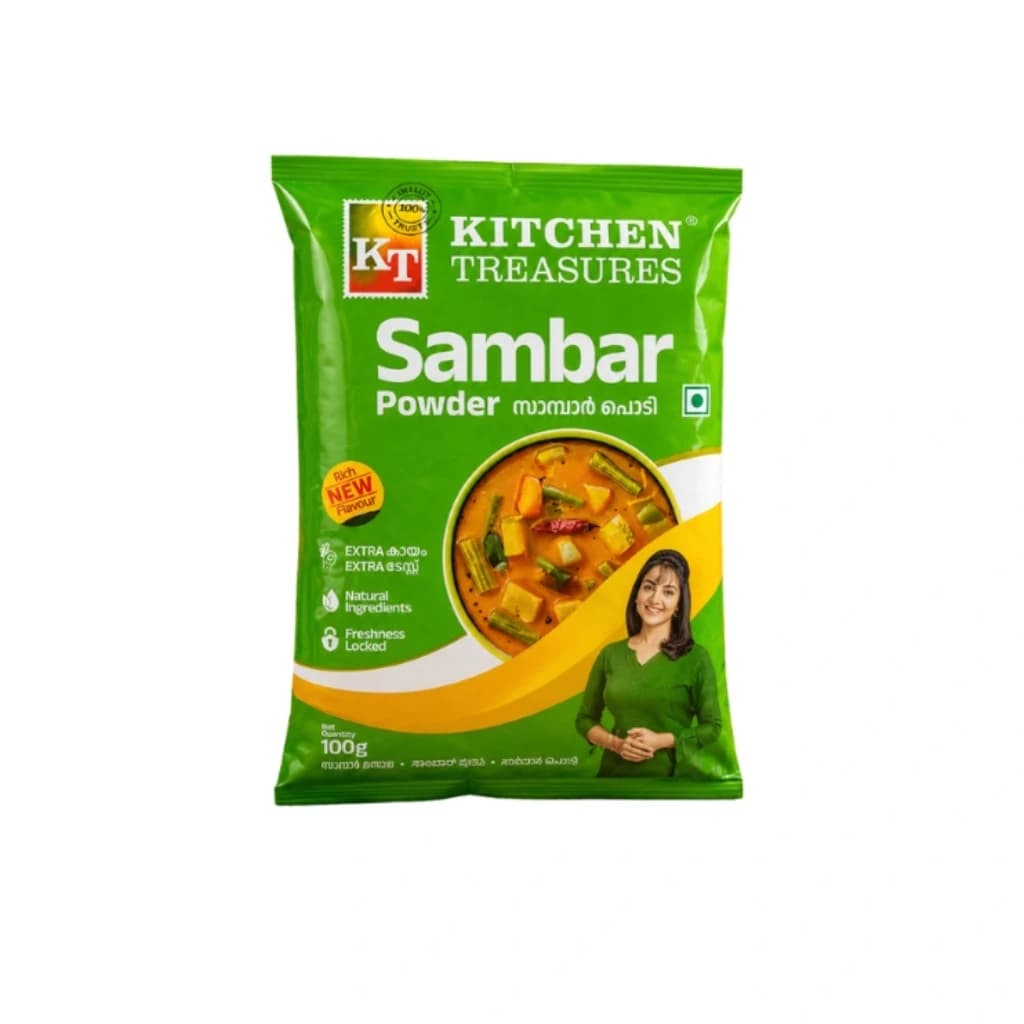 KITCHEN TREASURES SAMBAR POWDER (EXTRA KAYAM) 100gm