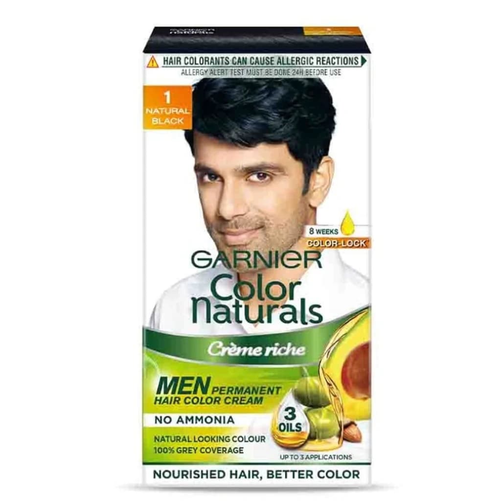 GARNIER COLOR NATURALS CREME RICHE NO AMMONIA MEN PERMANENT HAIR COLOR CREAM