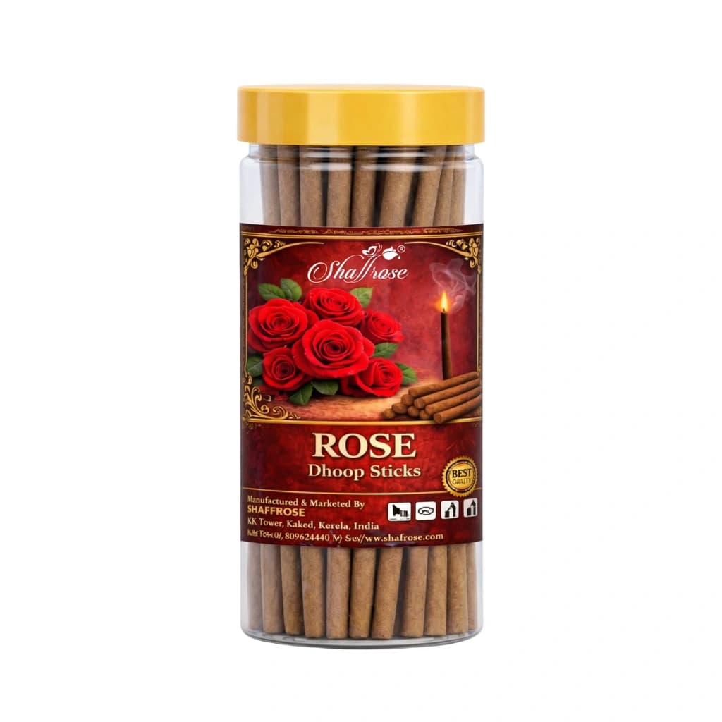 SHAFFROSE ROSE PREMIUM DHOOP STICKS 100 GM