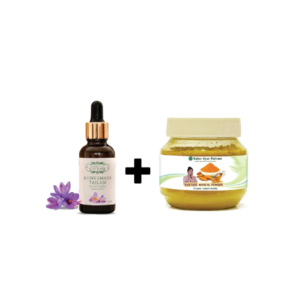 KARMARK PREMIUM KUMKUMADI THAILAM (15ML) + KASTURI MANJAL POWDER (100G)