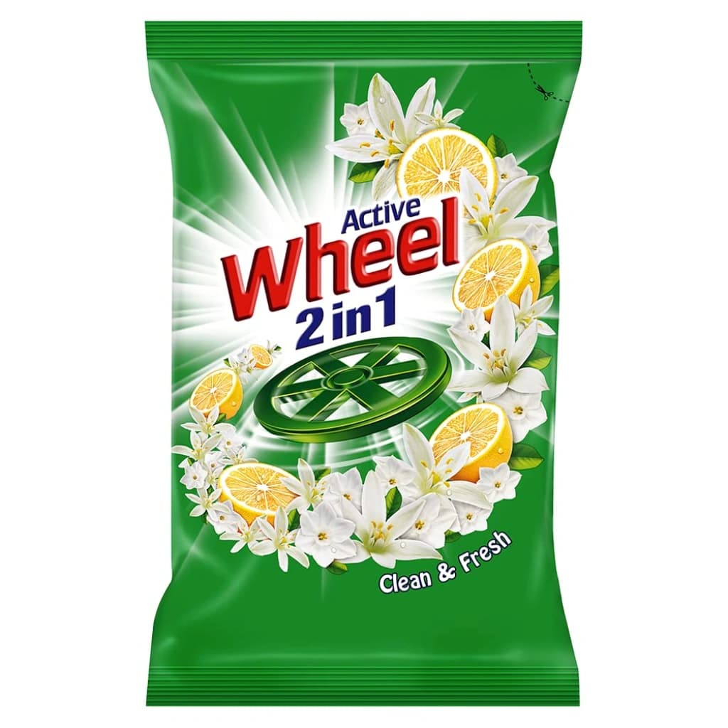 ACTIVE WHEEL DETERGENT POWDER LEMON AND FLOWERS 500 GM