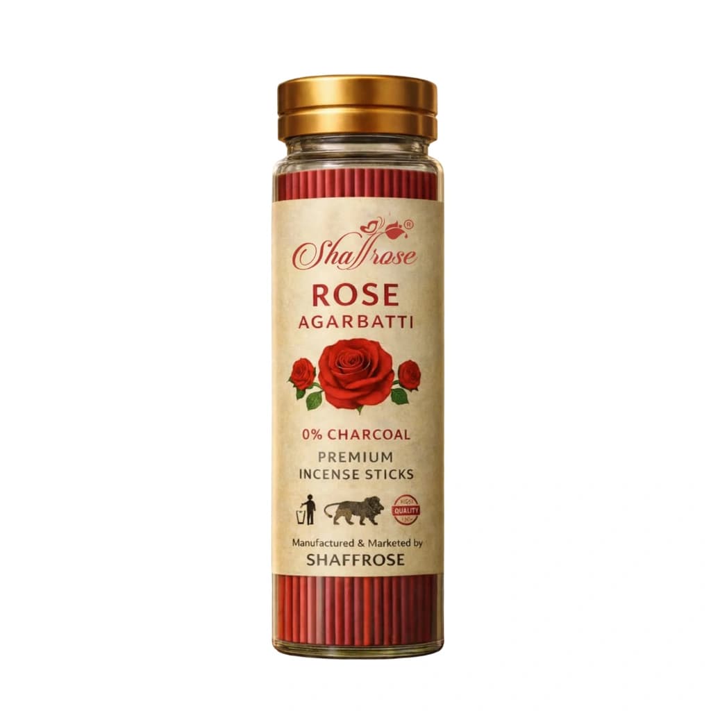 SHAFFROSE ROSE PREMIUM AGARBATTI 100 GM
