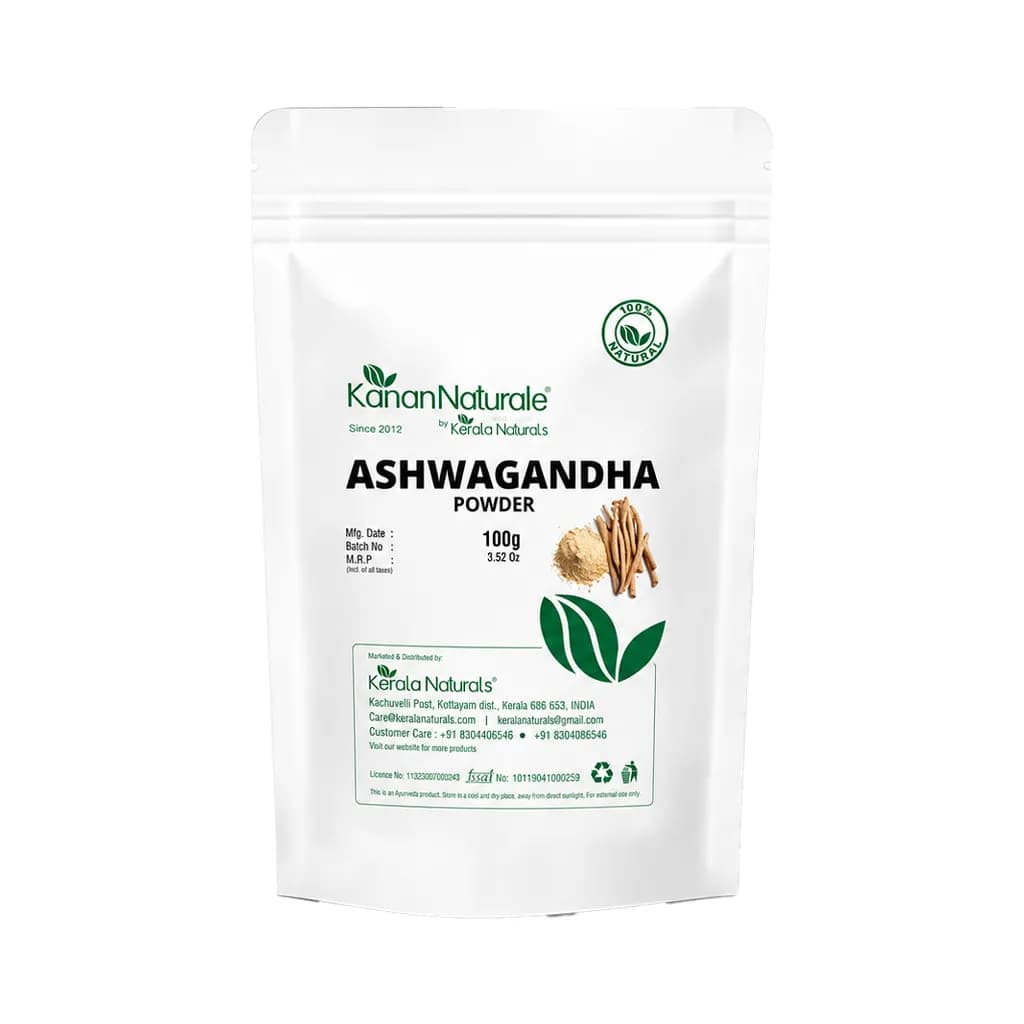 KERALA NATURALS ASHWAGANDHA POWDER 100 GM