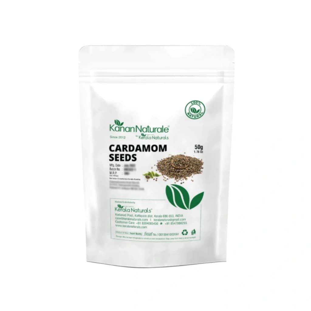 KERALA NATURALS CARDAMOM SEEDS 50 GM