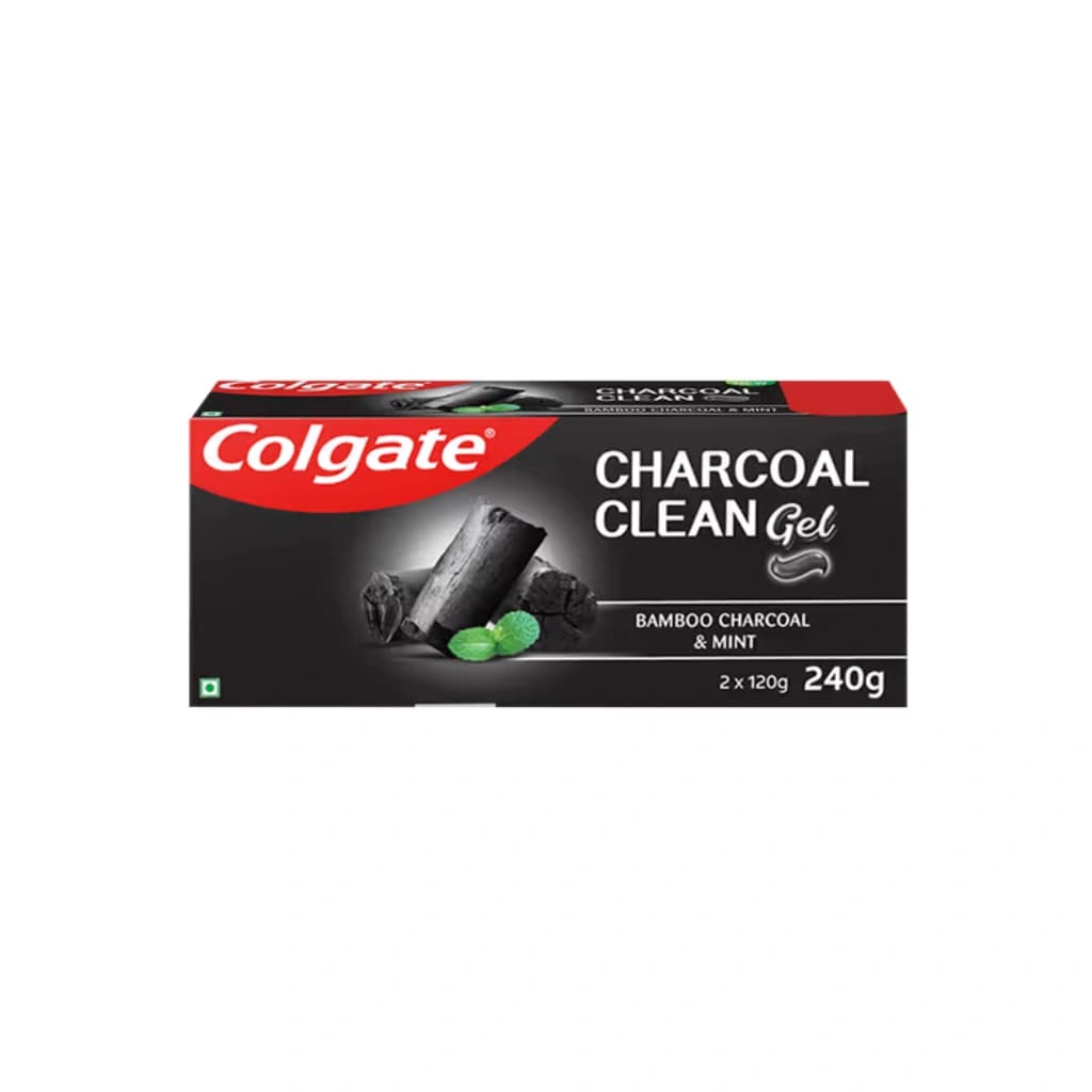 COLGATE CHARCOAL CLEAN GEL BAMBOO CHARCOAL&MINT 2*120GM