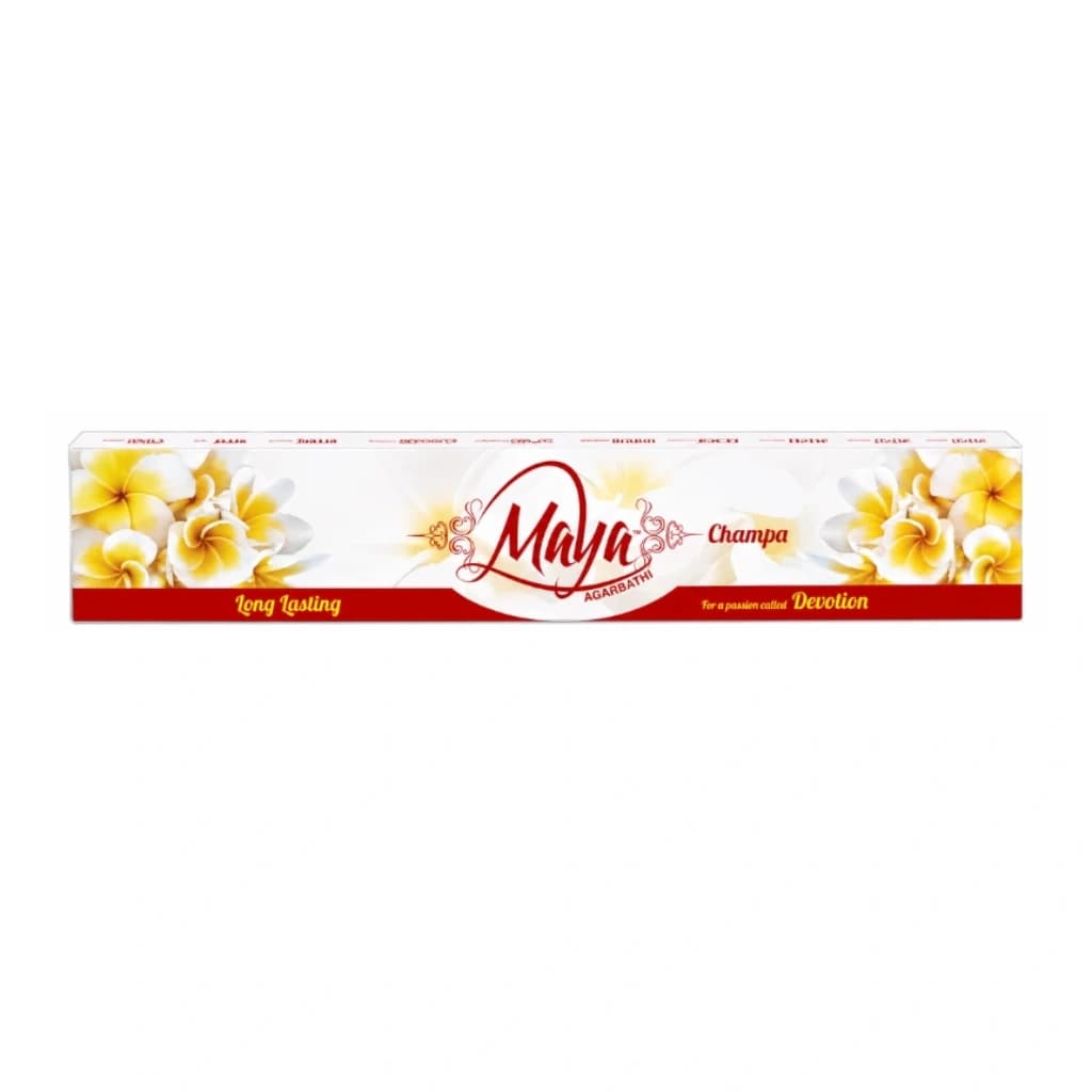 MAYA AGARBATHI CHAMPA LONG LASTING DEVOTION 12 UNITS INCENSE STICKS