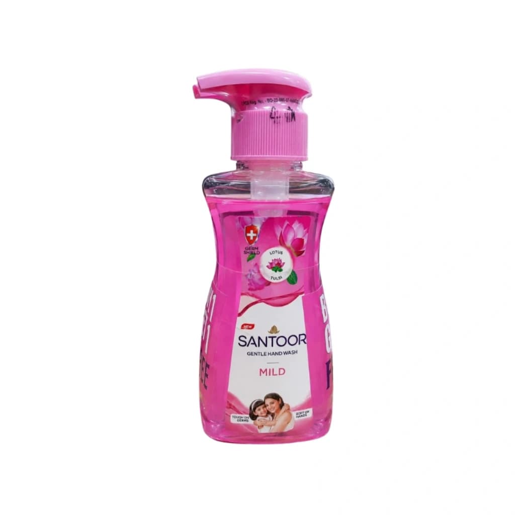 SANTOOR GENTLE HANDWASH MILD LOTUS & TULSI 100ML+100ML BUY 1 GET 1 FREE