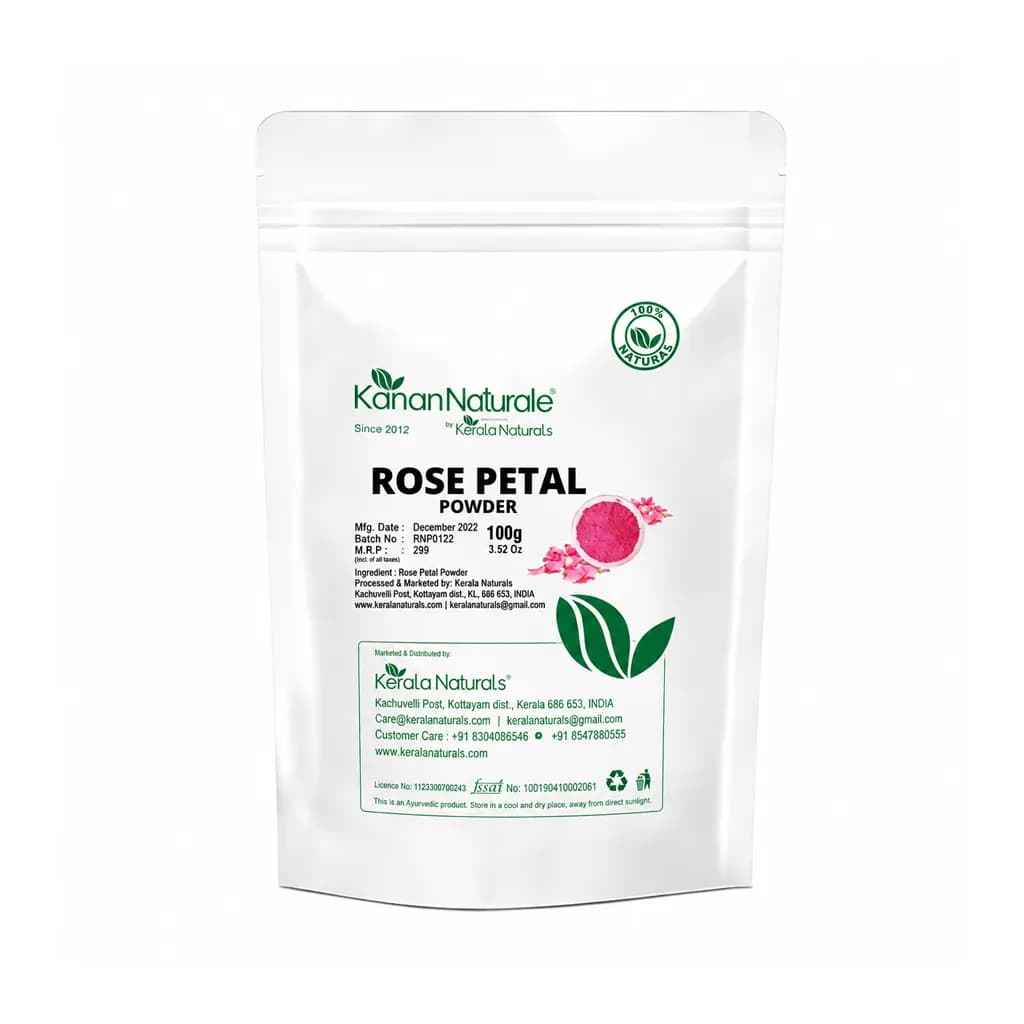 KERALA NATURALS ROSE PETALS POWDER 100 GM