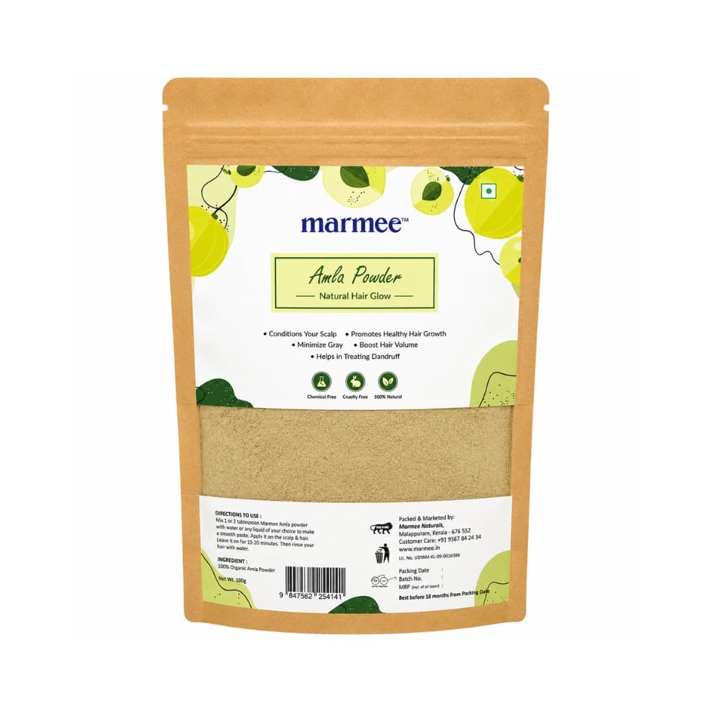 MARMEE AMLA POWDER NATURAL HAIR GLOW 100 GM