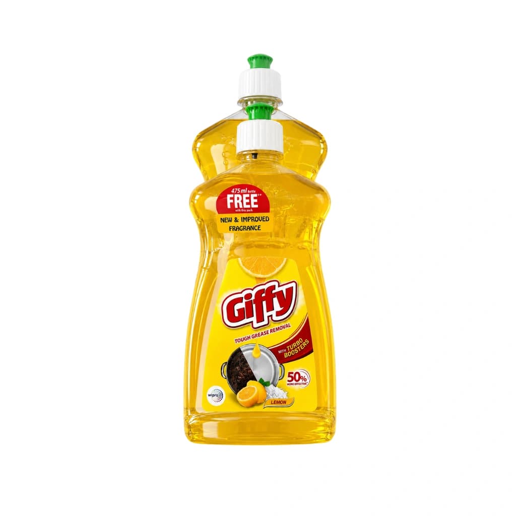 GIFFY DISHWASH GEL 750 ML FREE WITH 475 ML