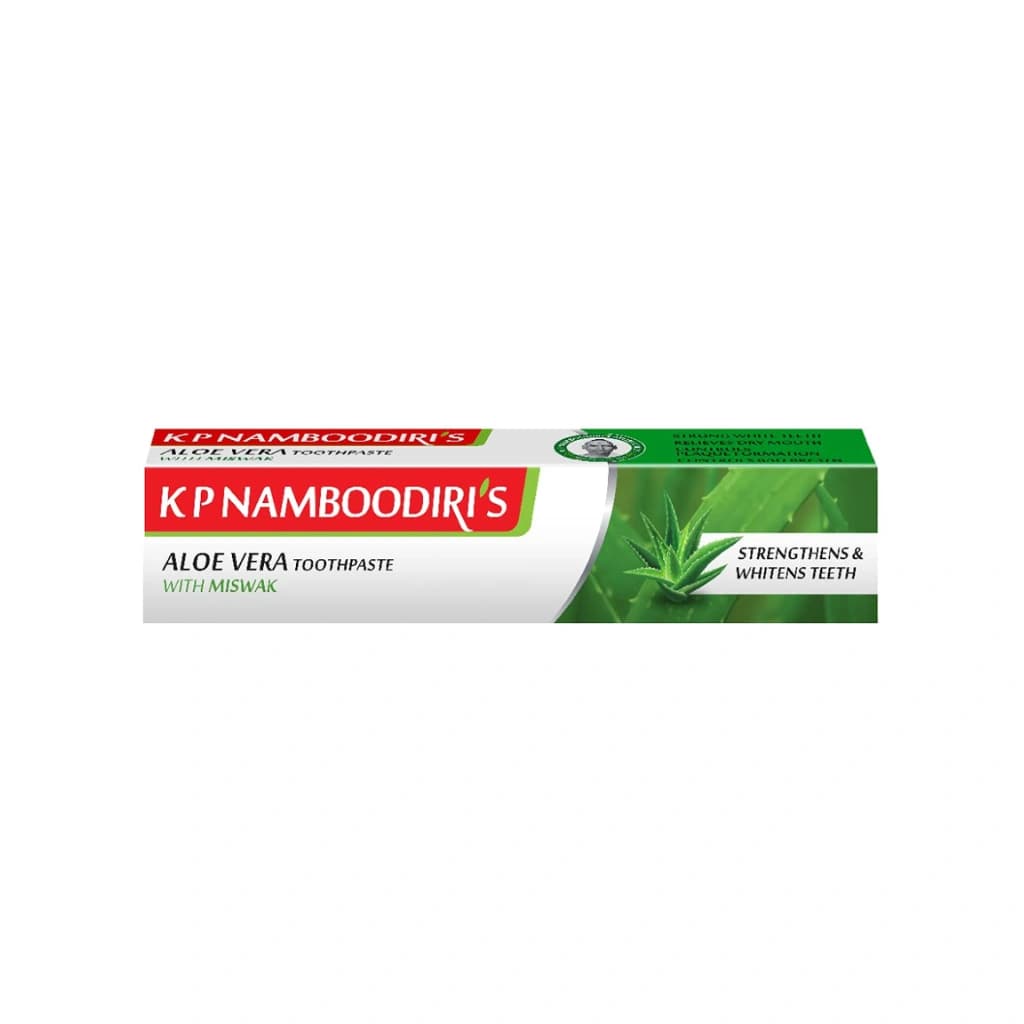 K P NAMBOODIRI S ALOE VERA HERBAL TOOTH PASTE WITH MISWAK 40GM