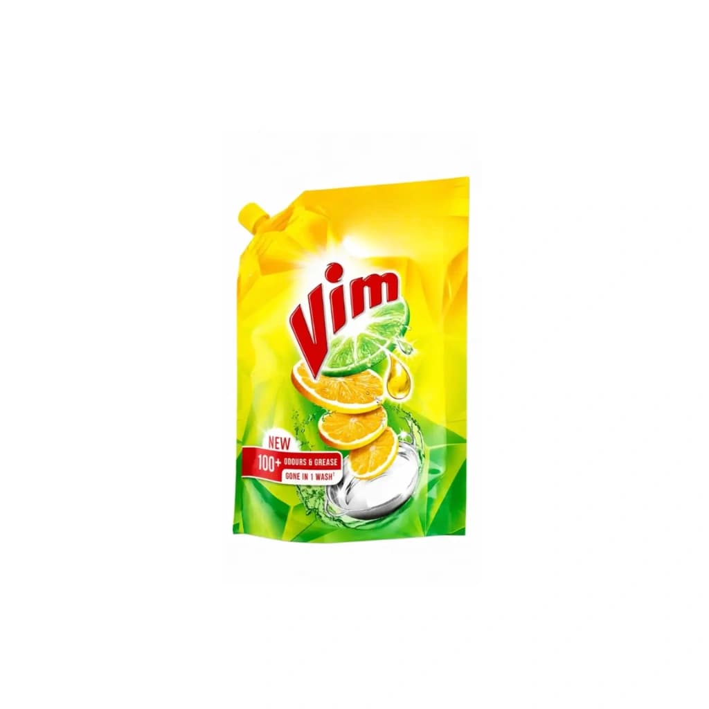 VIM DISHWASH LIQUID GEL LEMON REFILL POUCH 115 ML