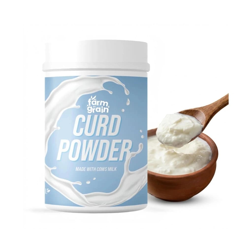FARM GRAIN CURD POWDER | NATURAL & PURE DAHI POWDER | READY TO MAKE CURD MIX 200GM