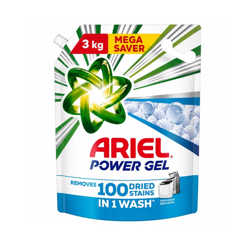 ARIEL GEL LIQUID DETERGENT FOR TOP LOAD & SEMI AUTO 3 KG