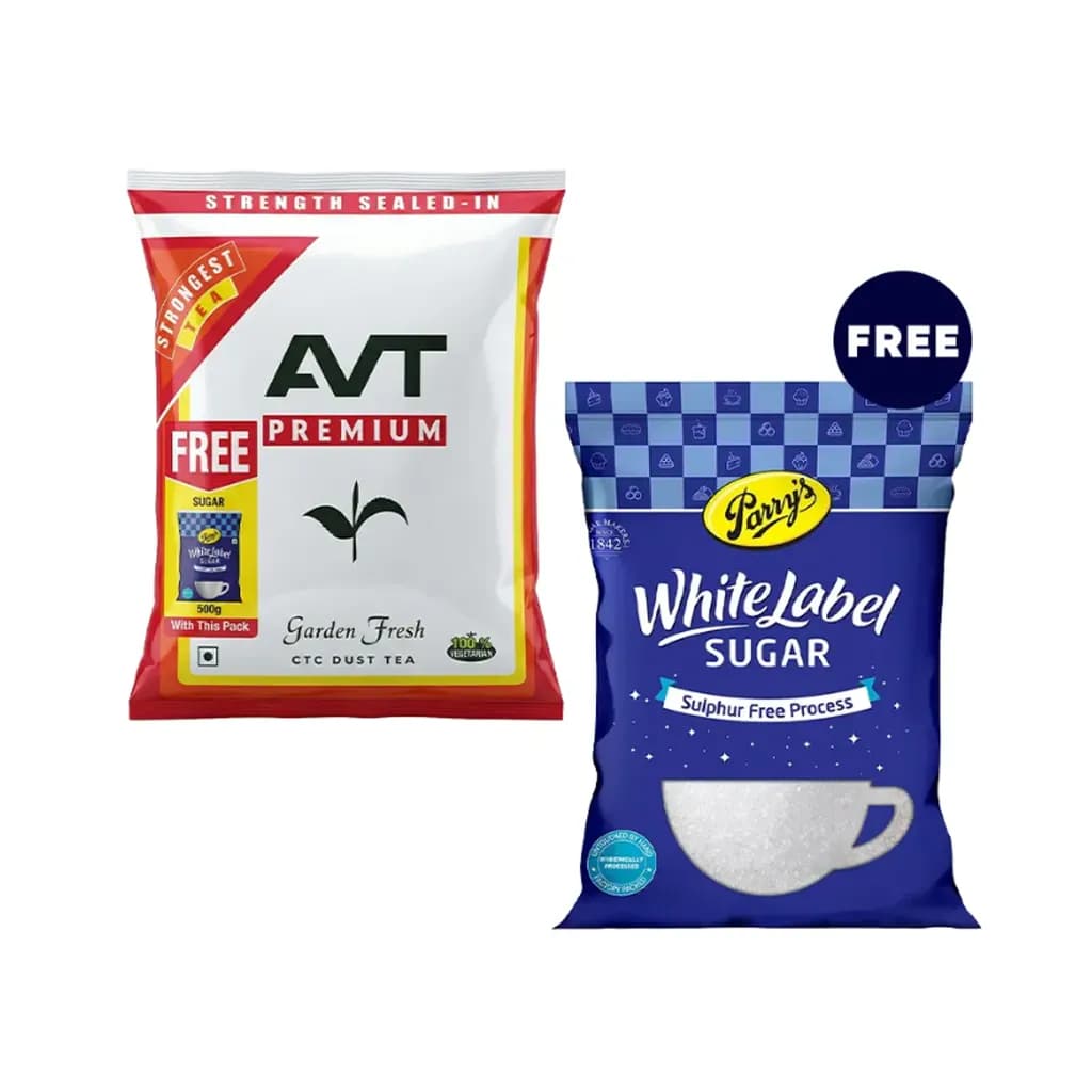 AVT PREMIUM TEA 500G FREE 500G PARRY'S SUGAR