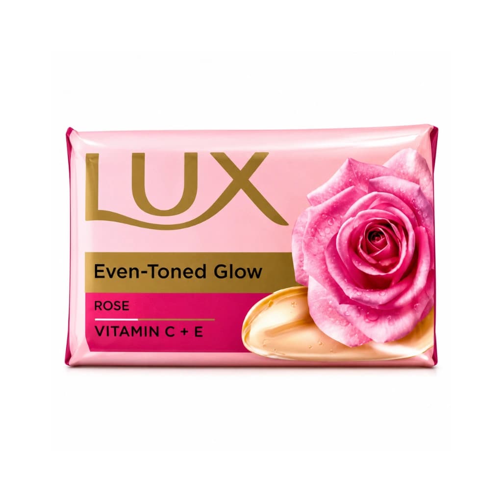 LUX ADVANCED EVEN-TONED GLOW ROSE & VITAMIN C + E 100GM