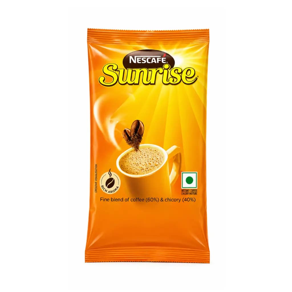 NESCAFE SUNRISE RICH AROMA FINE BLEND OF COFFEE & CHICORY 190 GM