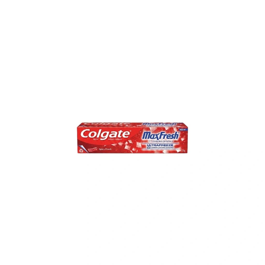 COLGATE RED GEL ANTICAVITY TOOTHPASTE SPICY FRESH / MAXFRESH WITH COOLING CRYSTALS 150GM