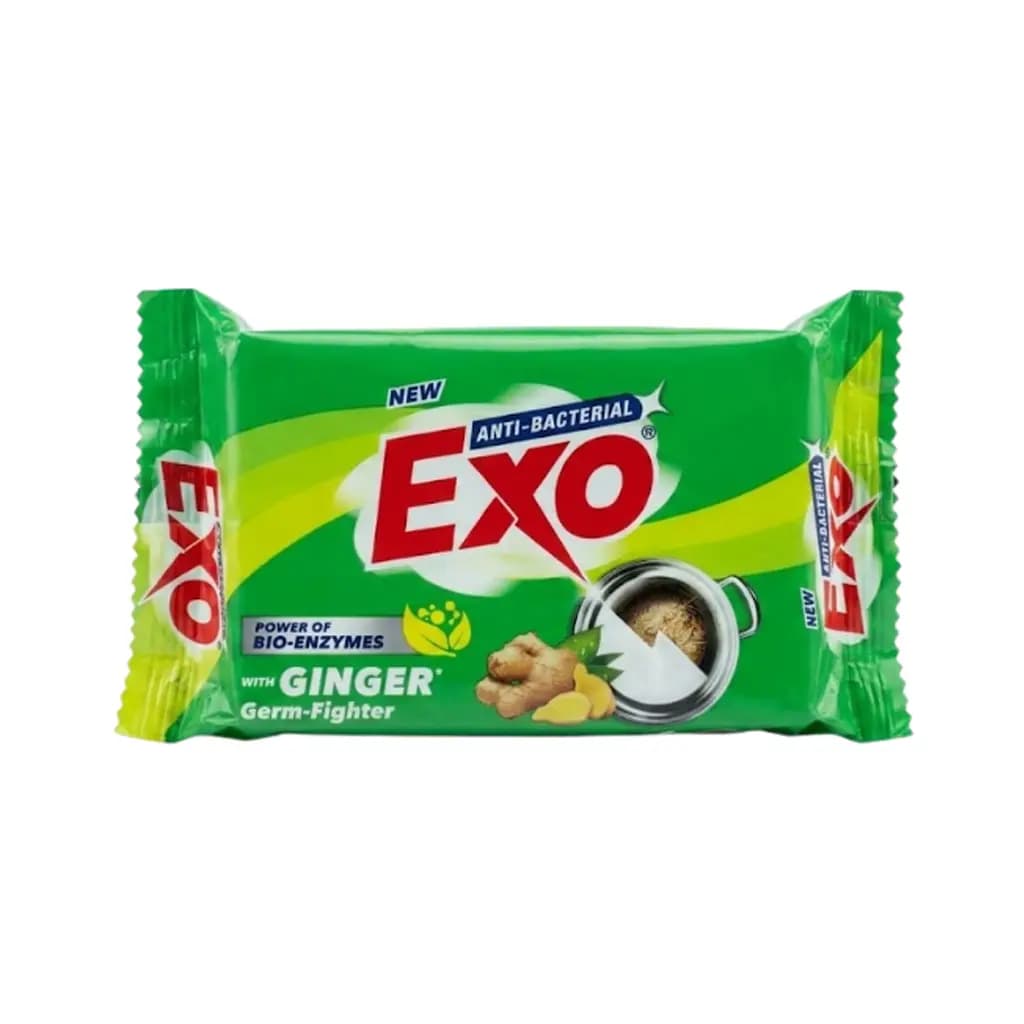 EXO ANTI BACTERIAL WITH GINGER GERM FIGHTER DISHWASH BAR 200GM